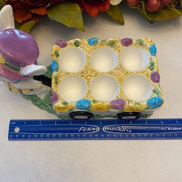🍄Adorable Ceramic Easter Egg Cart - Picture 6 of 8